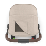 Uppababy Minu V3 Compact Stroller Ada Sandstone Carbon Frame Met Kastanje Bruin Leer Nieuw