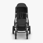Uppababy Vista V3 Kinderwagen Jake - Zwart - Carbon Frame Met Zwart Leer Nieuw: Leverbaar Juli 2026
