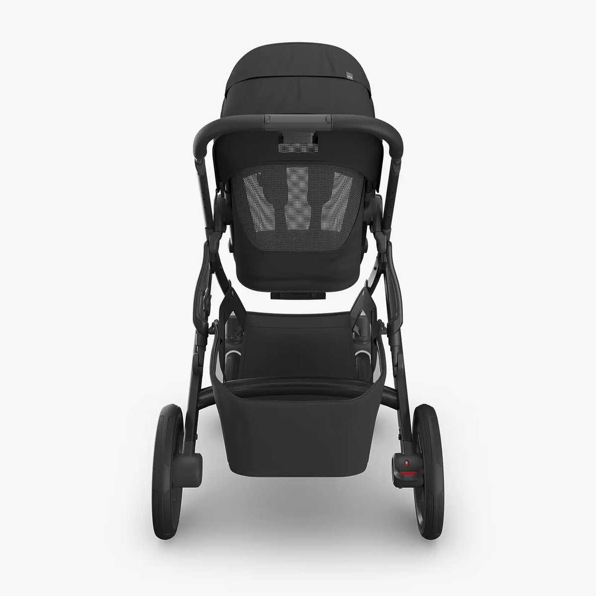 Uppababy Vista V3 Kinderwagen Jake - Zwart - Carbon Frame Met Zwart Leer Nieuw: Leverbaar Juli 2026