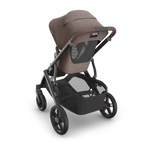 Uppababy Vista V3 Kinderwagen Owen - Mocha Mélange - Carbon Frame Met Kastanje Bruin Leer
