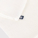 Petit Bateau Gilet en coton tricoté en maille côtelée pour bébé