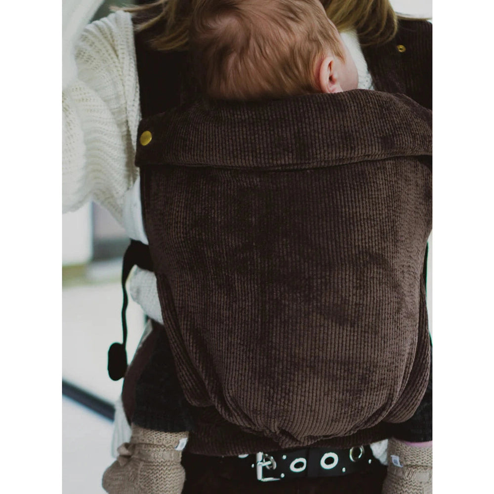 Tilia Monkose Porte-bébé - Heiwa Carrier - Velours côtelé cacao