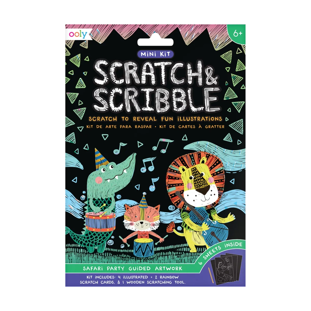 Ooly Mini gratte et gribouille - Safari Party