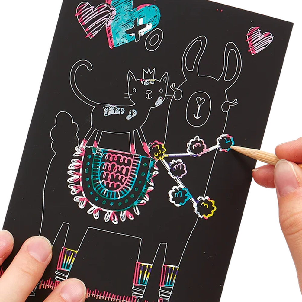 Ooly Mini Grattage et Gribouillage - Funtastic Friends