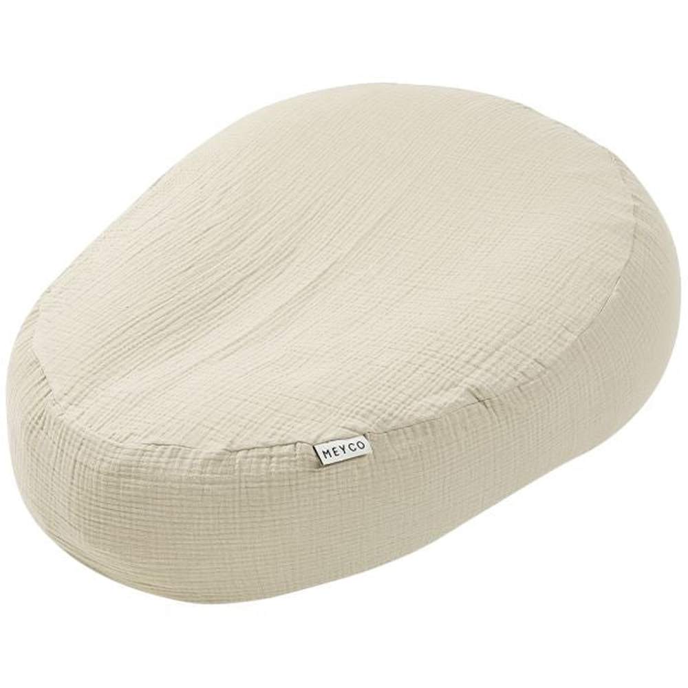 Housse de relaxation Meyco pour coussin d’allaitement/de grossesse - hydrophile/Tetra - Soft Sand