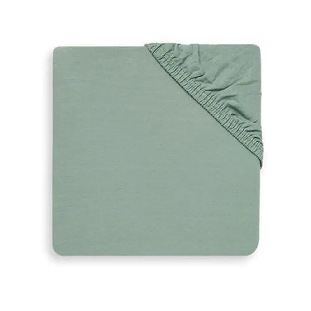 Jollein Drap-housse en jersey 75x95cm - vert cendré
