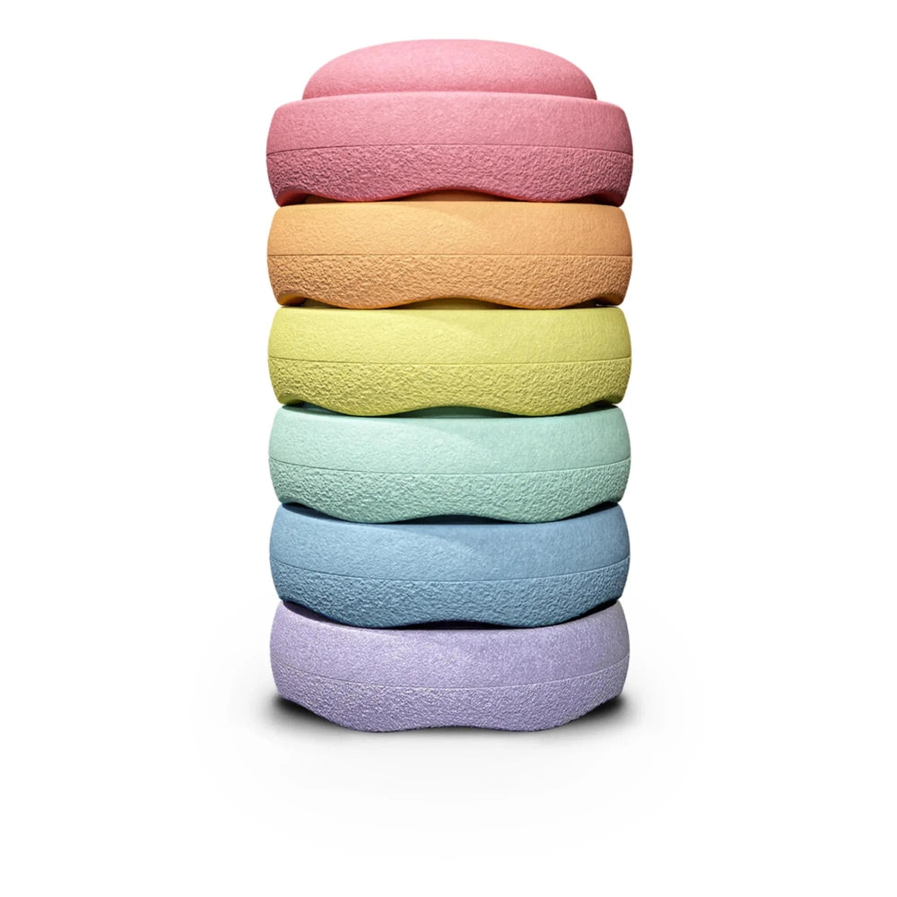 Stapelstein Original Arc-en-ciel pastel | 6 pièces