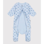 Bodyjama Petit Bateau avec imprimé baleine en tubique pour bébés