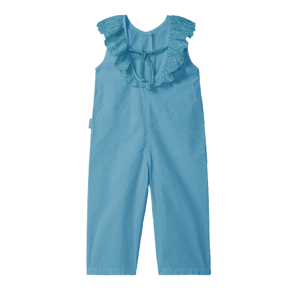 Salopette en coton pour enfants - Turquoise