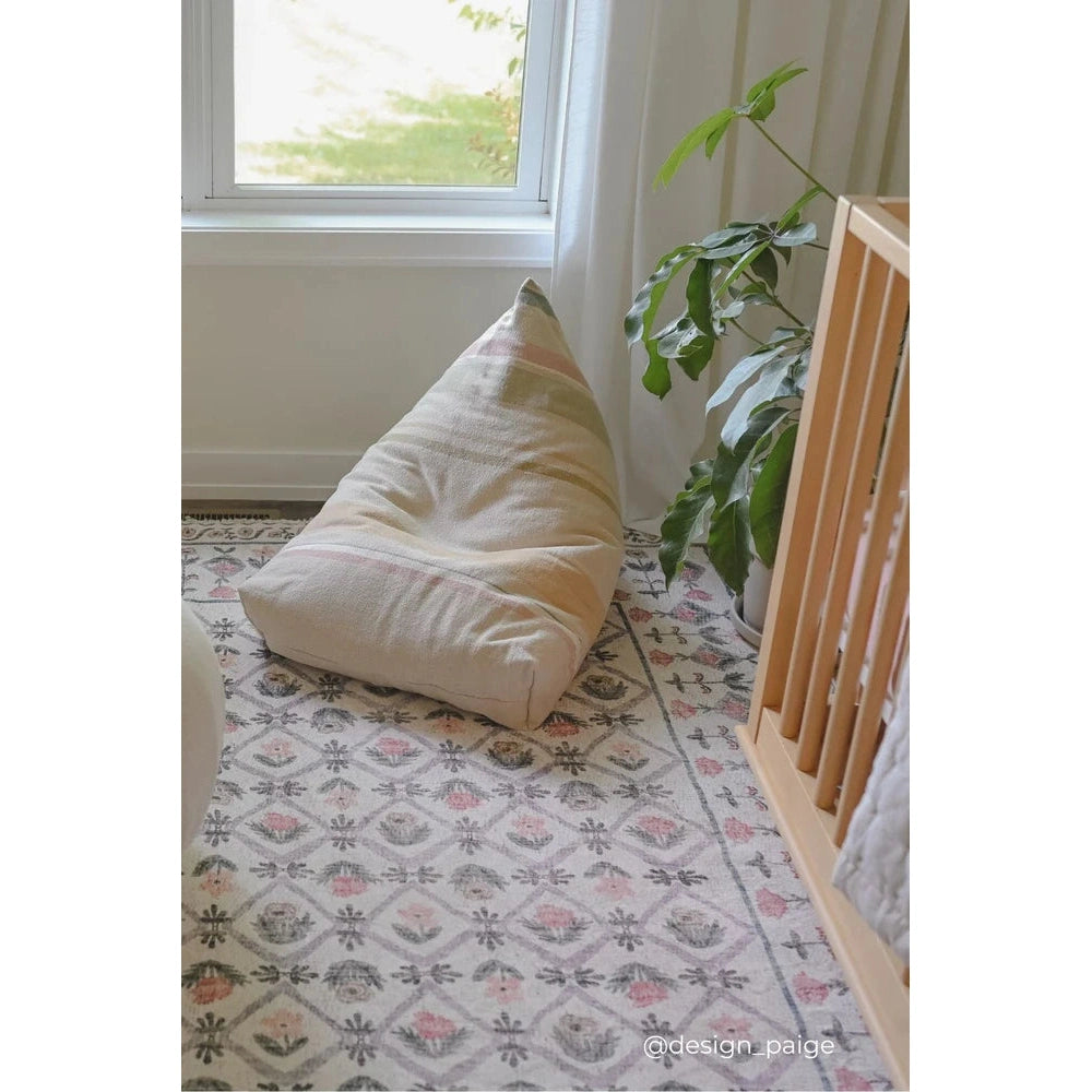 Lorenal Canals Pouf Cleo rayures multicolores