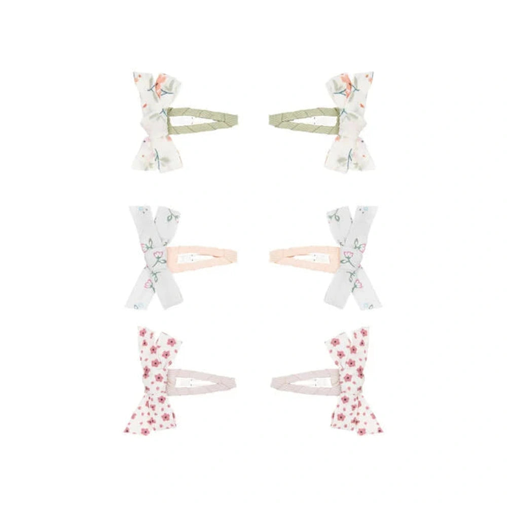 Mimi & Lula - Mini Floral Prairie Clic Clacs - Barrettes à nœud