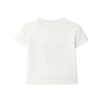Laranjinha T-shirt en coton pour bébé "Jouons petit crabe" - blanc cassé