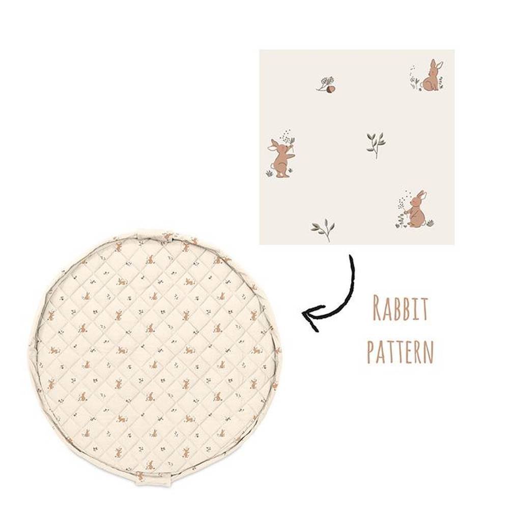 Tapis de jeu 3 en 1 Play&Go - doux bio - lapin