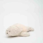 Peluche Moonie - Le phoque apaisant bio 2.0 - sable naturel | phoque à bruit blanc avec veilleuse