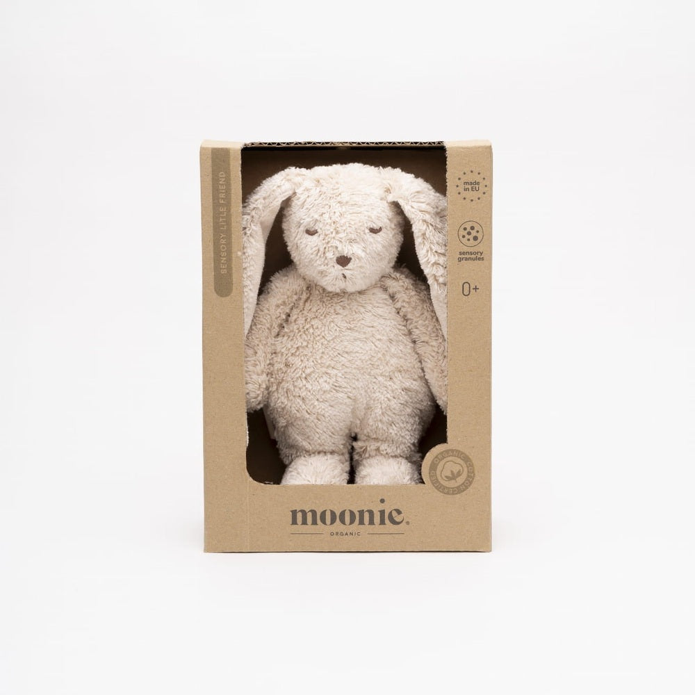 Peluche sensorielle Moonie Little Bunny - Sable