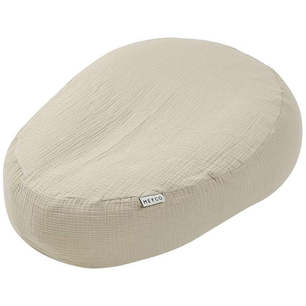 Meyco Housse de relaxation pour coussin d’allaitement/coussin de grossesse - Hydrophile/Tetra - Sable