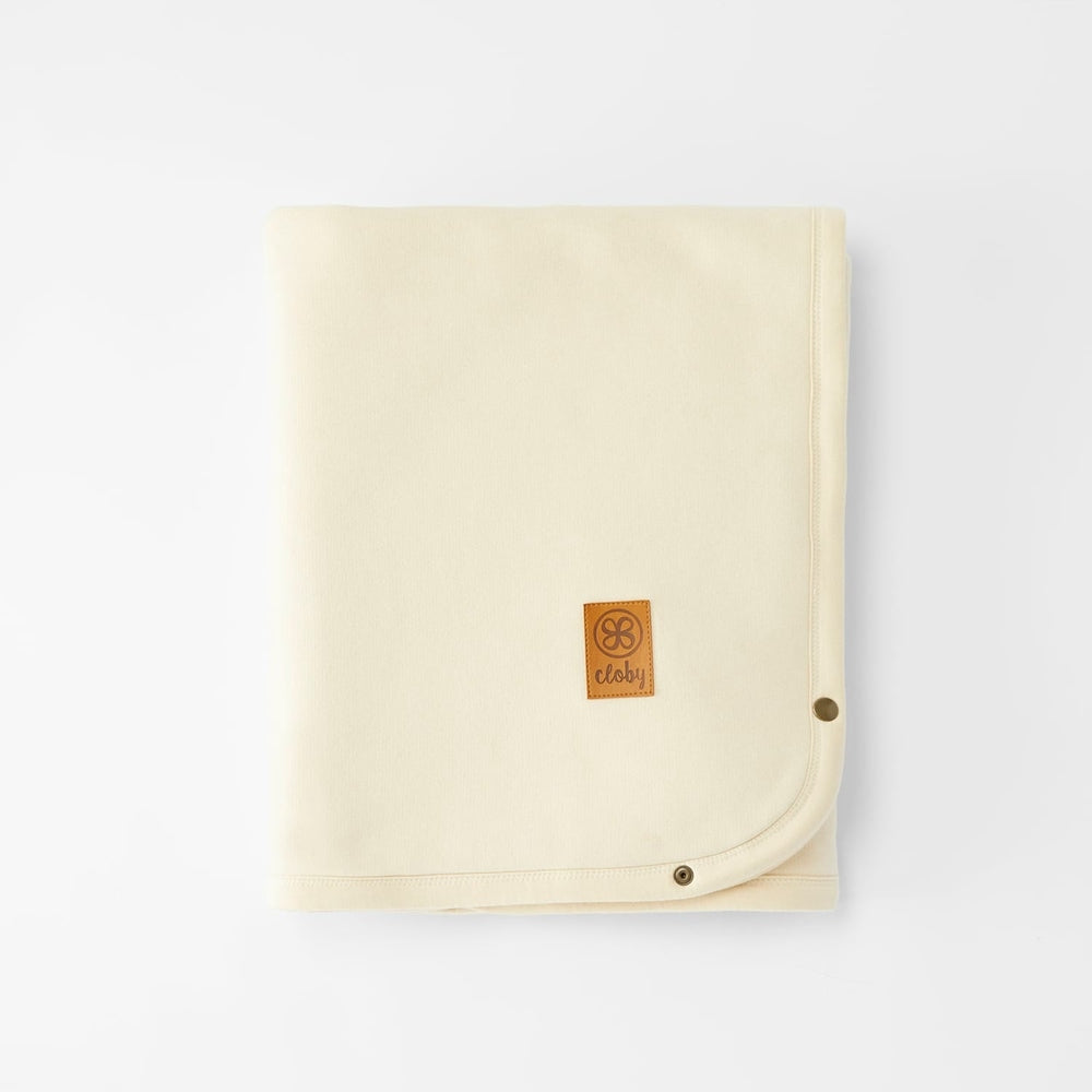 Cloby Couverture teddy multifonction - blanc cassé