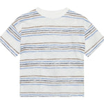 En Fant T-shirt à manches courtes rayé bleu Brunnera