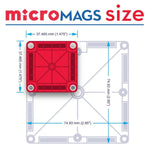 Magna-Tiles Micro Mags Set de luxe | 70 pièces