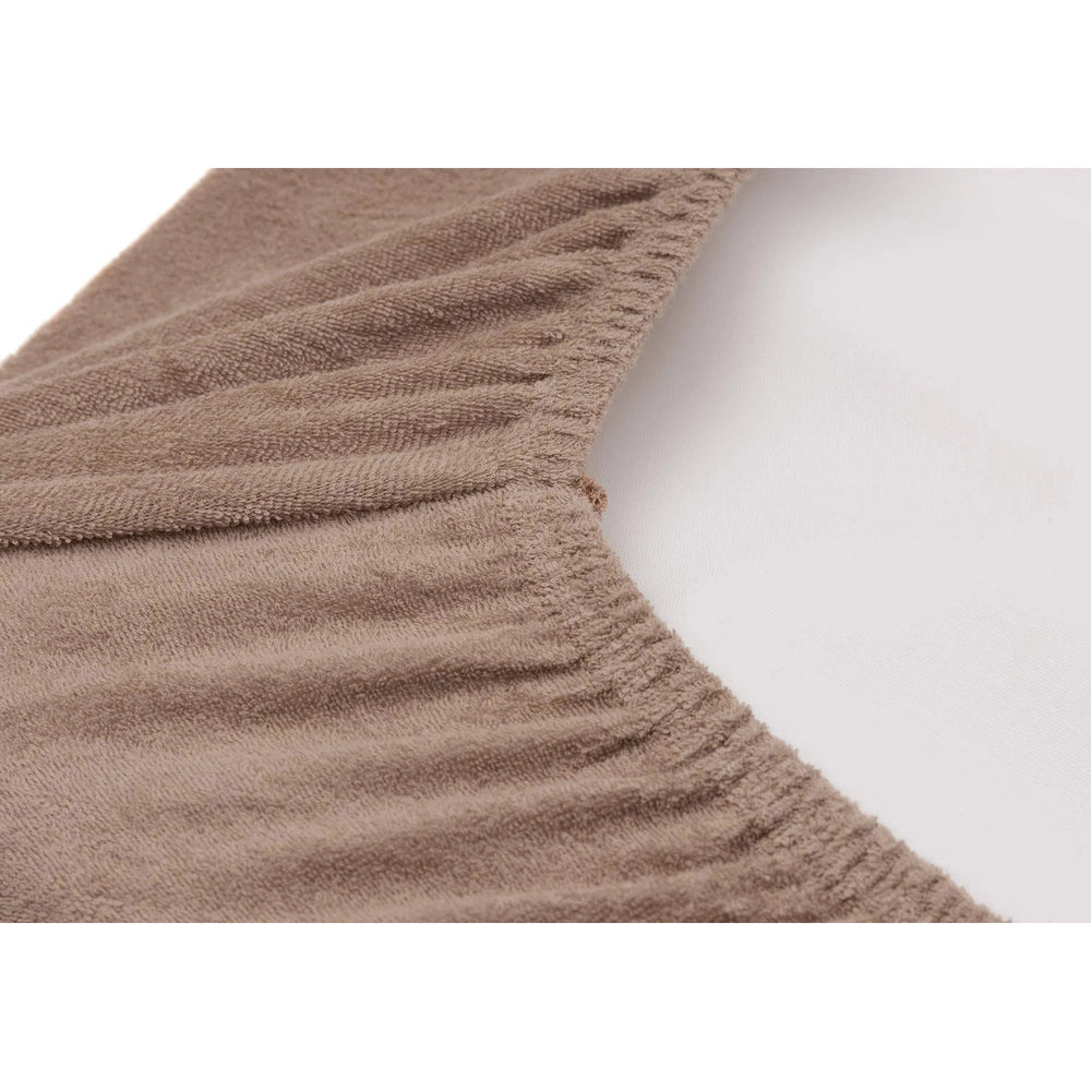 Jollein - Housse pour matelas à langer/plan à langer en éponge - 50x70cm - 2 pièces - Milky Coffee/Ivory
