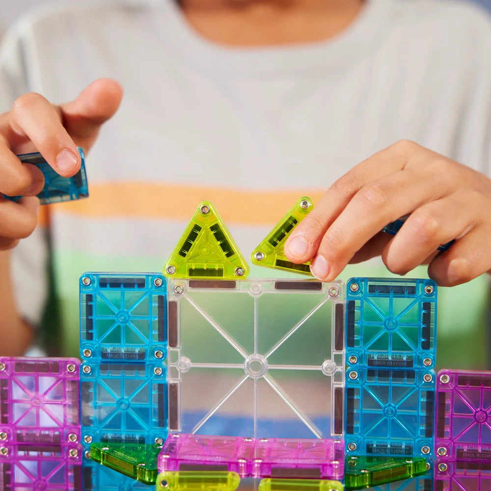Magna-Tiles Micro Mags coffret de voyage DELUXE | 55 pièces
