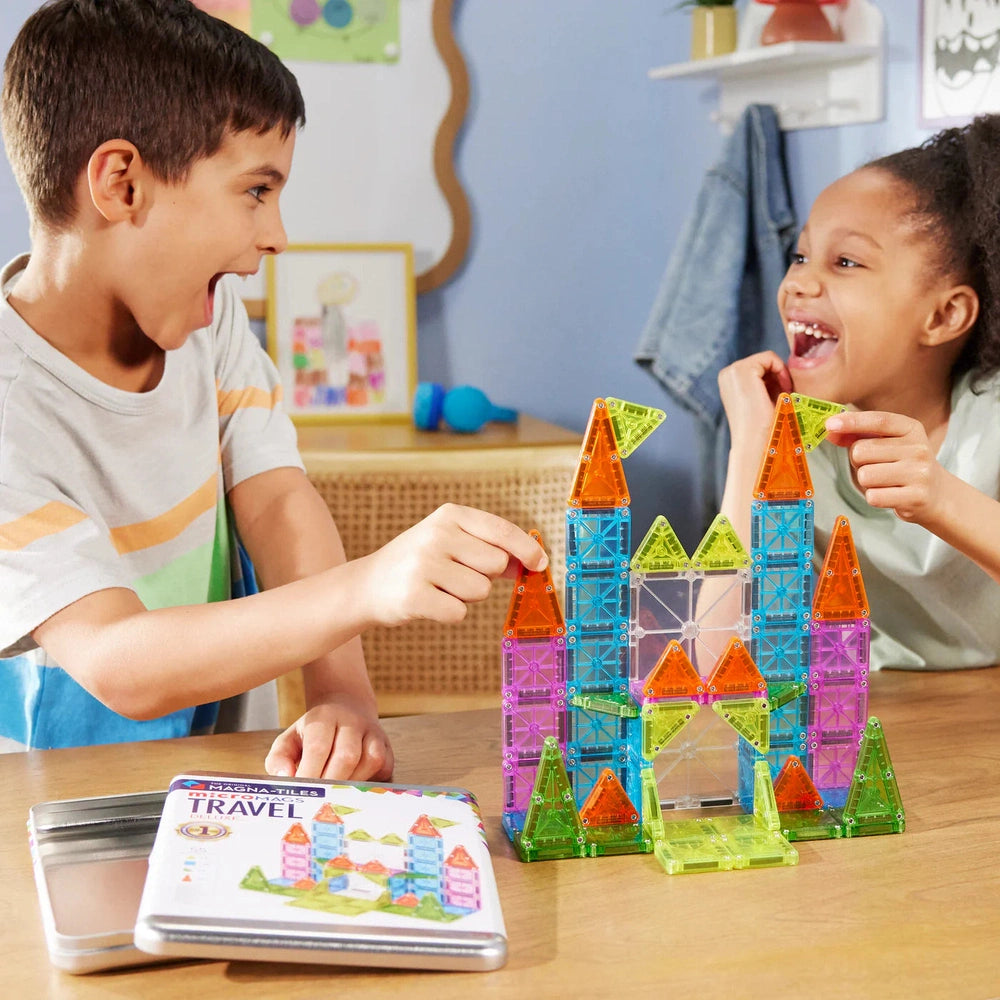 Magna-Tiles Micro Mags Coffret de voyage DELUXE | 55 pièces