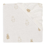 Jollein Drap-housse jersey 40/50x80/90cm Happy Miffy - Nougat