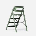 Chaise haute évolutive Kaos Klapp - Pliable et compacte - Plastique recyclé - Vert minéral