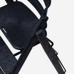 Kaos Klapp Chaise haute - Chaise haute évolutive pour enfant - Pliable et compacte - Plastique recyclé - Noir charbon