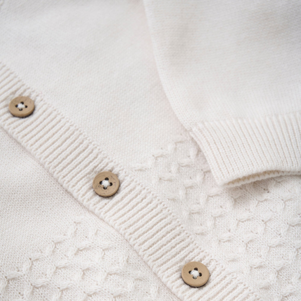 Gilet tricoté Fixoni - Eggnog