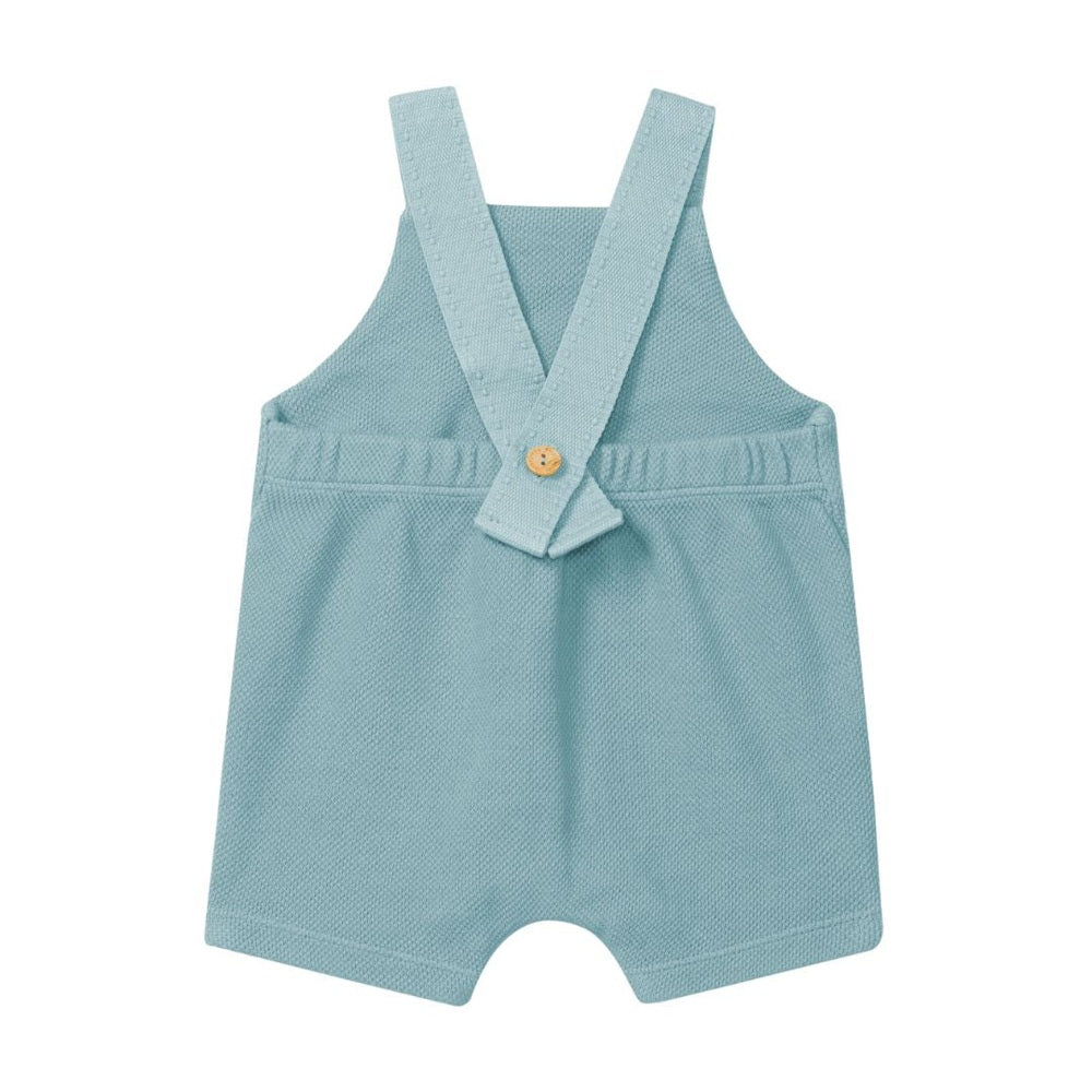 Laranjinha Salopette short d'été pour enfants - bleu pétrole