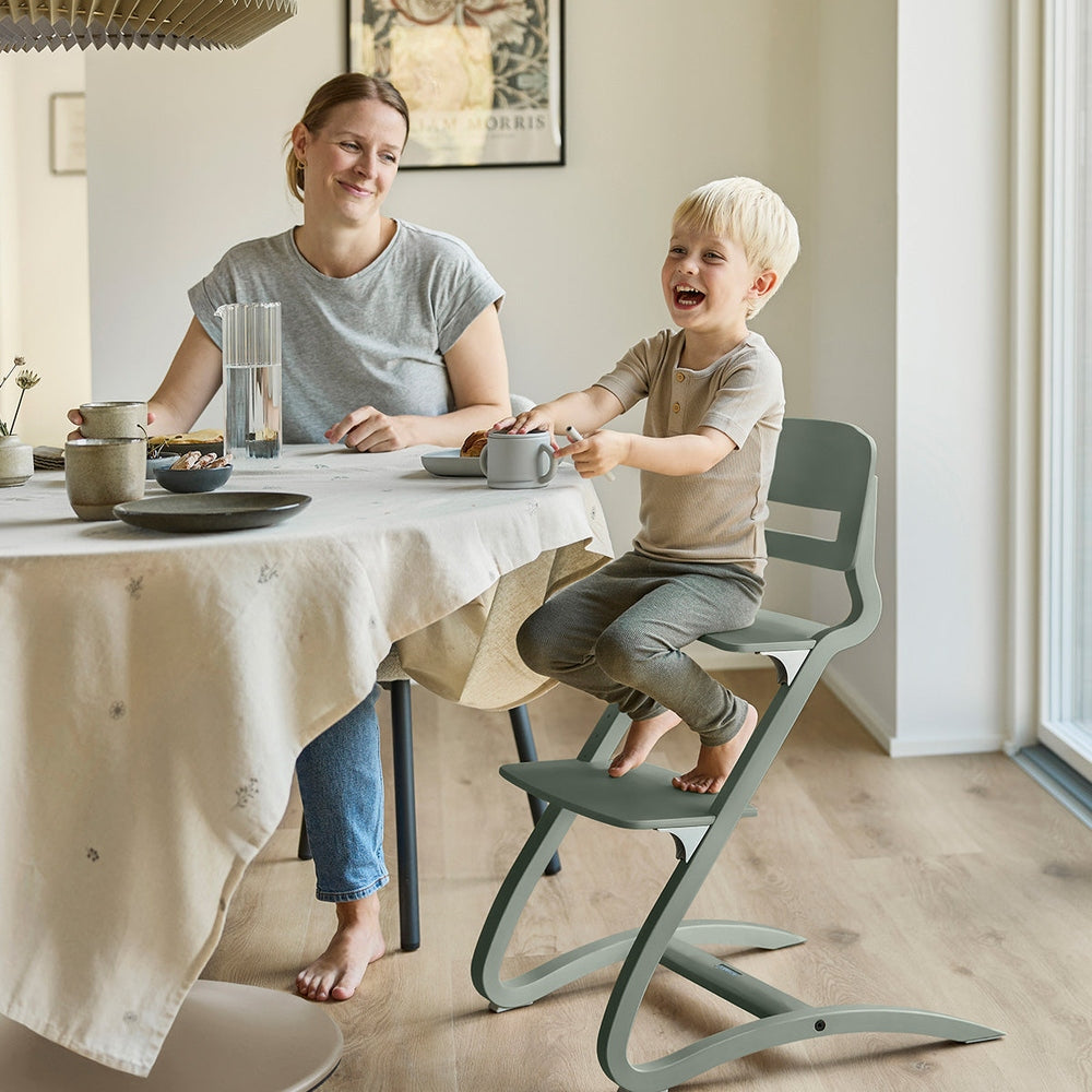Leander Louie Chaise haute - Chaise enfant évolutive - Vert sauge