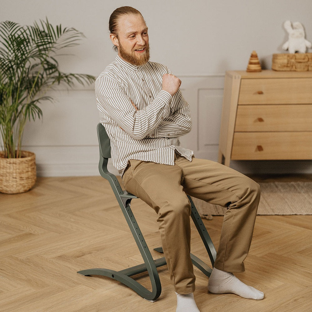 Leander Louie Chaise haute évolutive pour enfant - Vert sauge