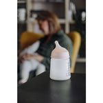 Suavinex - Biberon anti-colique Zero.Zero - Flux adaptatif A - 180ml - +0m - Sable