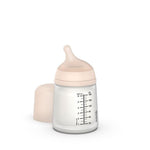 Suavinex - Biberon anti-coliques Zero.Zero - Débit lent S - 180 ml - +0 mois - Sable