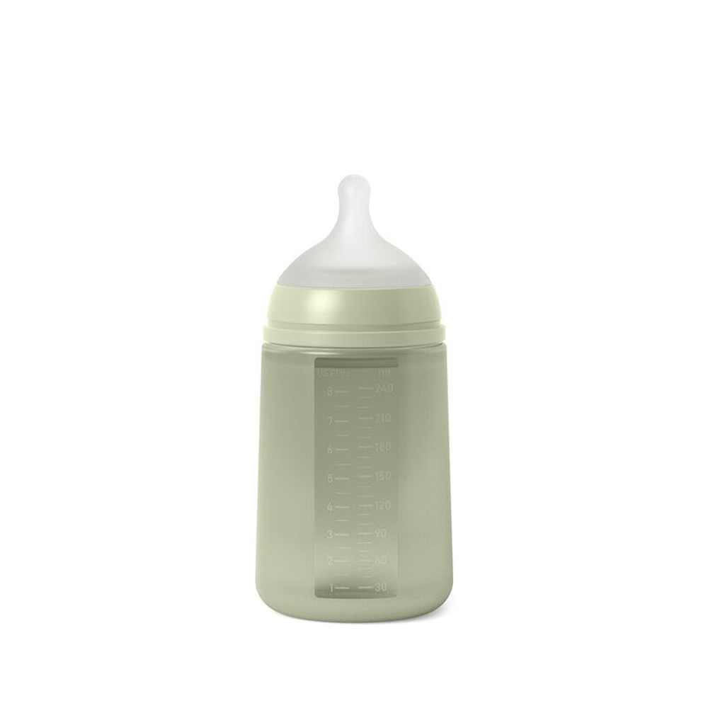 Suavinex - Biberon souple en silicone - 240ml - Vert