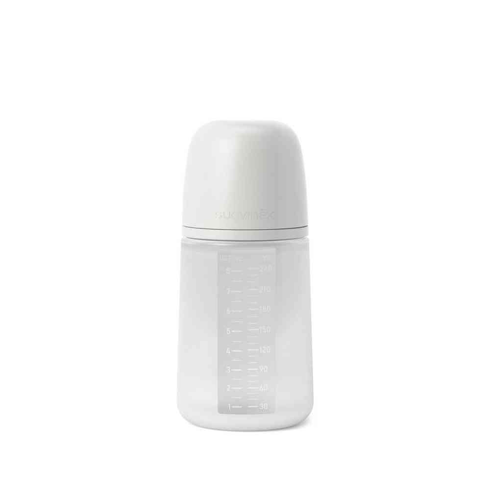 Suavinex - Biberon souple en silicone - 240ml - Blanc/Transparent