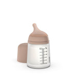 Suavinex - Biberon anti-coliques Zero.Zero - débit adaptable A - 180 ml - +0 mois - Amande