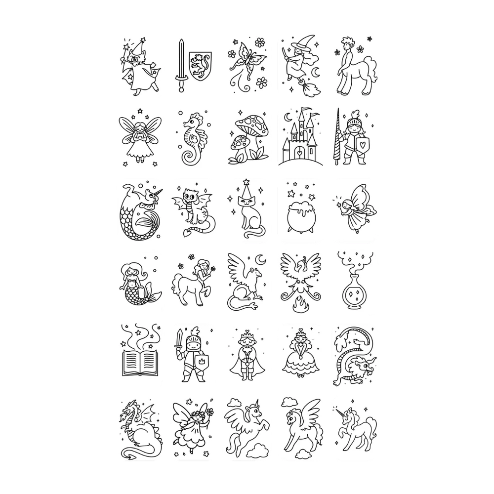 Kidywolf Kidydraw Mini tablette à dessin RECHARGE - Il était une fois / Animaux