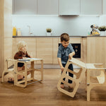 Ette Tete Step N' SIT Montessori tour d'apprentissage / marchepied - bois