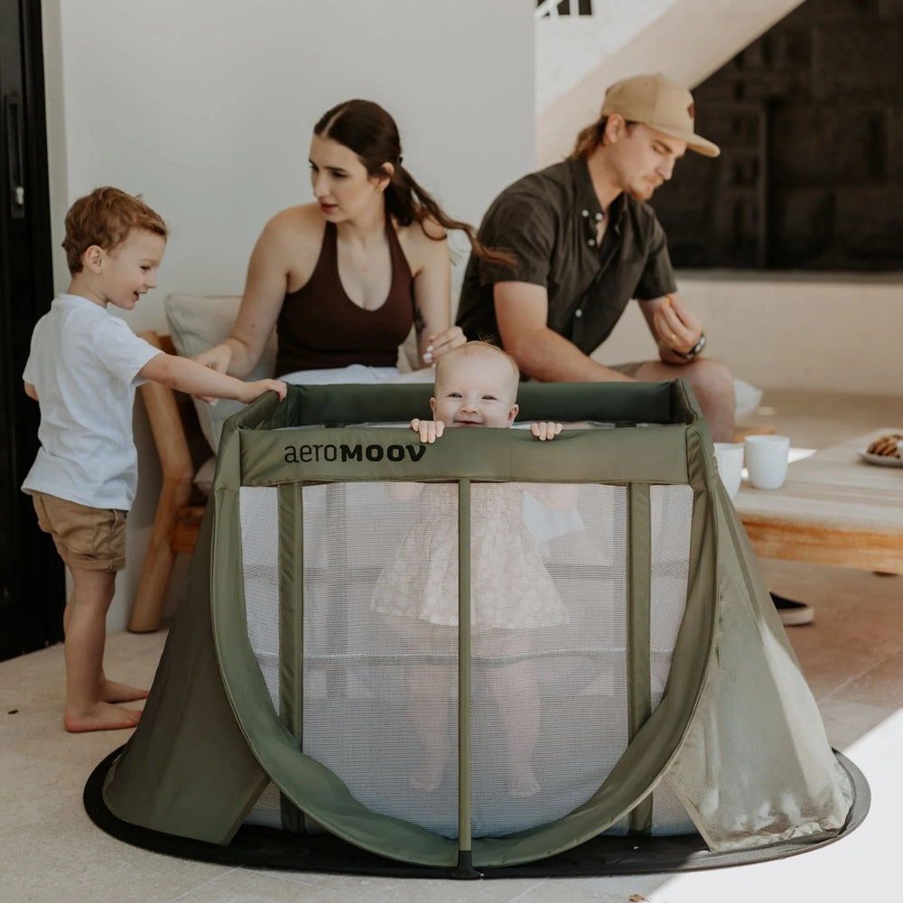 Lit parapluie instantané Aeromoov pour bébé et tout-petit - Mousse verte