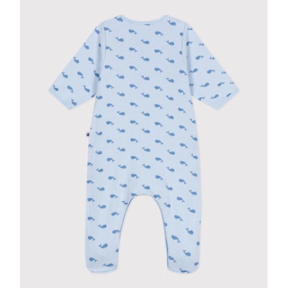 Bodyjama Petit Bateau à imprimé baleine en tubique pour bébé