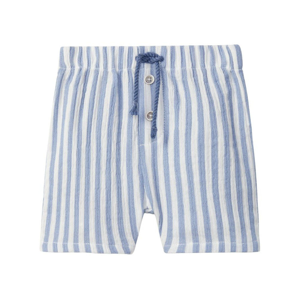 Laranjinha Shorts d'été rayés pour enfants - bleu moyen