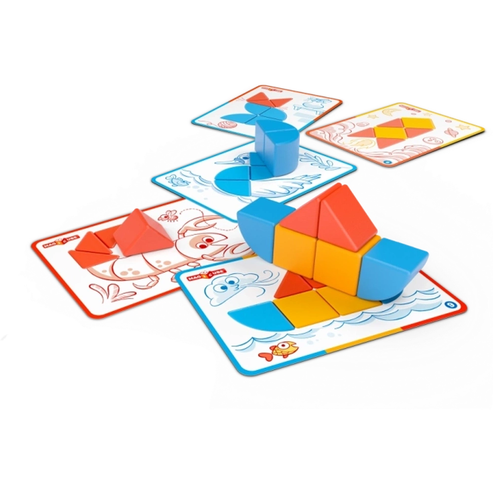 Geomag Magicube Jouet magnétique Blocs et cartes | 16 pièces