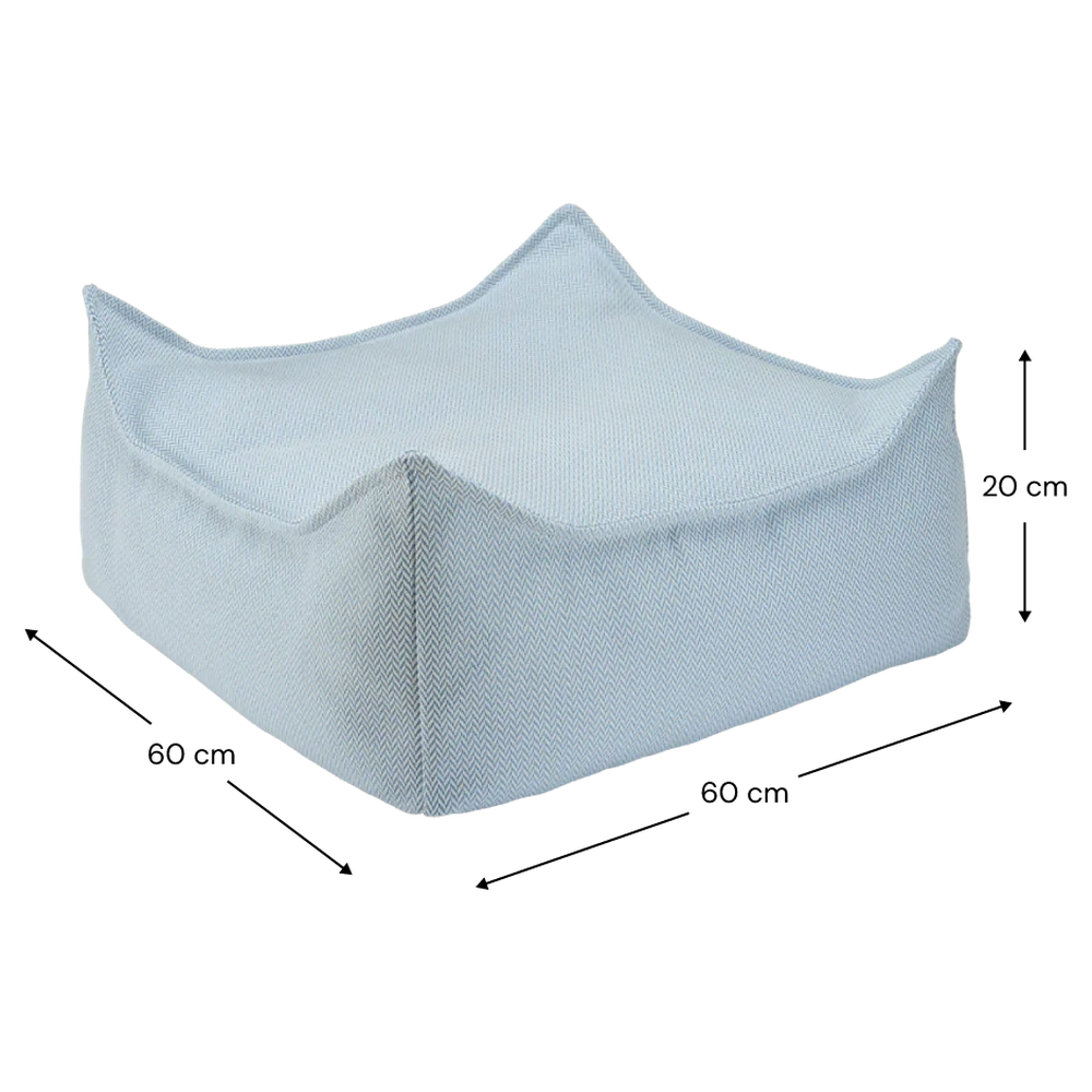 txt
Wigiwama Pouf carré - pouf d'extérieur carré - azur