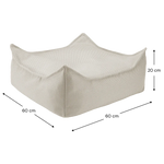 Wigiwama pouf carré - pouf d’extérieur carré - Terra