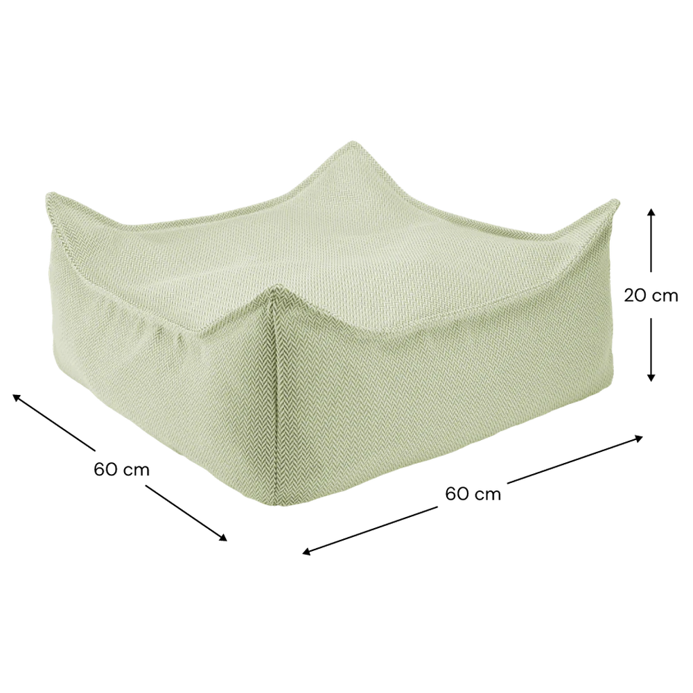 Wigiwama Pouf carré - Pouf d'extérieur carré - Herba