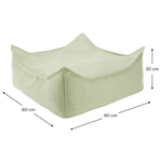 Wigiwama Pouf carré - Pouf d'extérieur carré - Herba