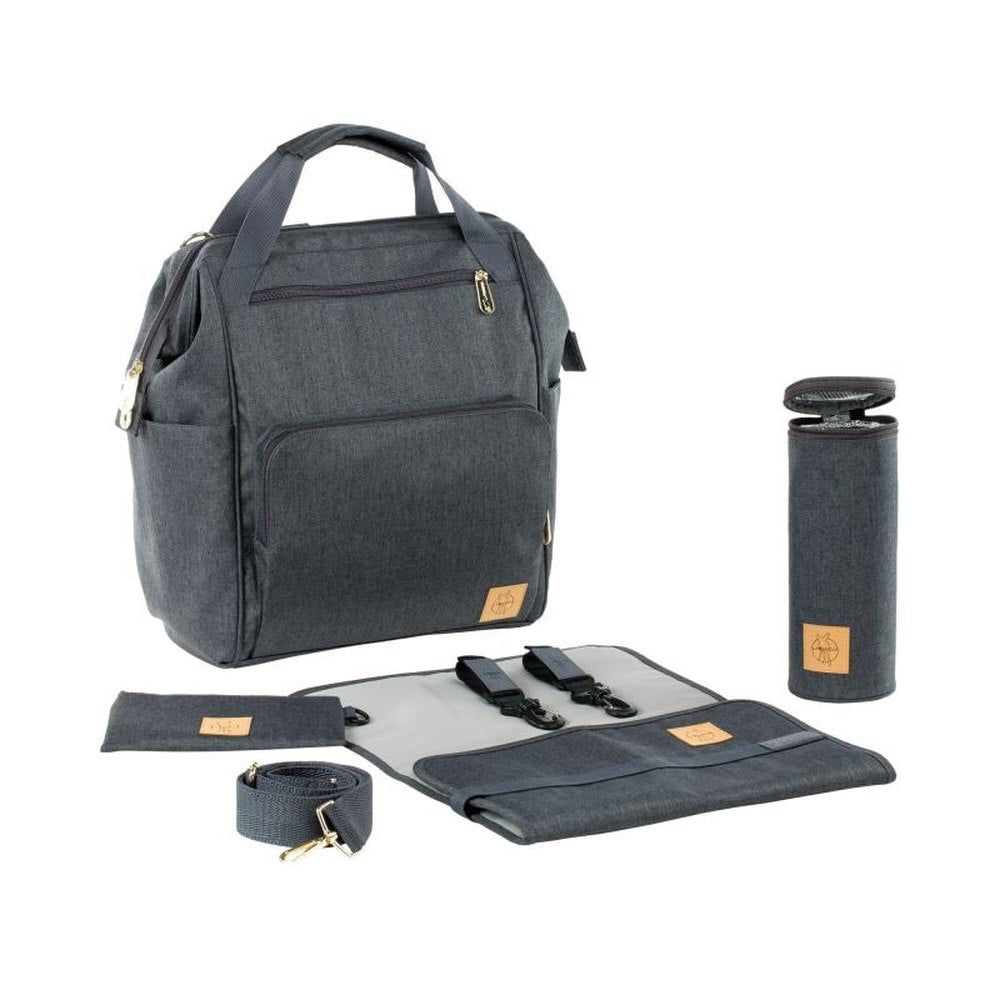 Sac à dos à langer Lässig Goldie Up Green Label Wrap - Anthracite