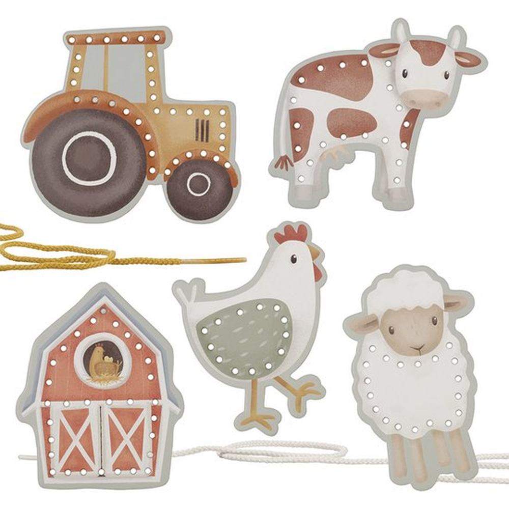 Cartes à lacer Little Dutch Little Farm - cartes à lacer